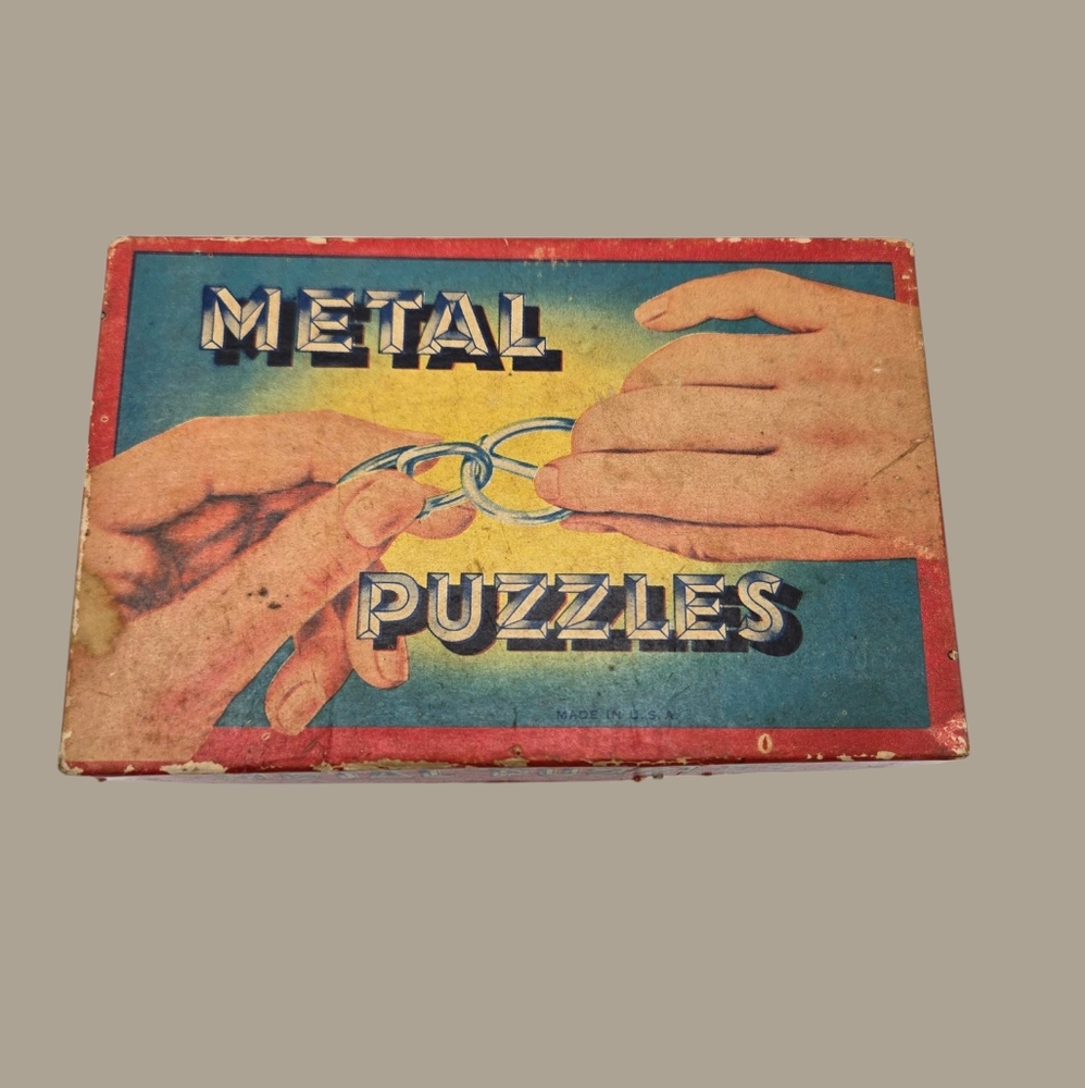 MCM Vintage Merit Metal Puzzles Colmor No 106